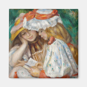 Aimant Pierre-Auguste Renoir - Deux Filles Lisant