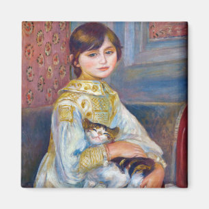 Aimant Pierre-Auguste Renoir - Enfant avec chat