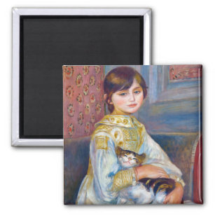 Aimant Pierre-Auguste Renoir - Enfant avec chat