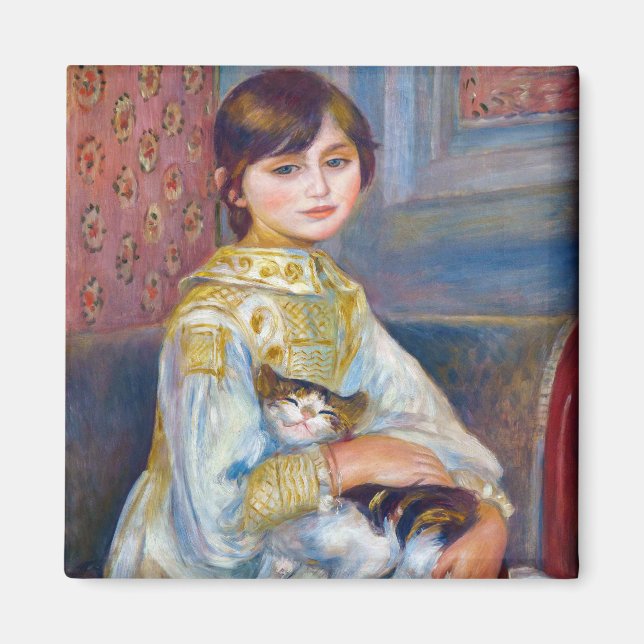 Aimant Pierre-Auguste Renoir - Enfant avec chat (Devant)
