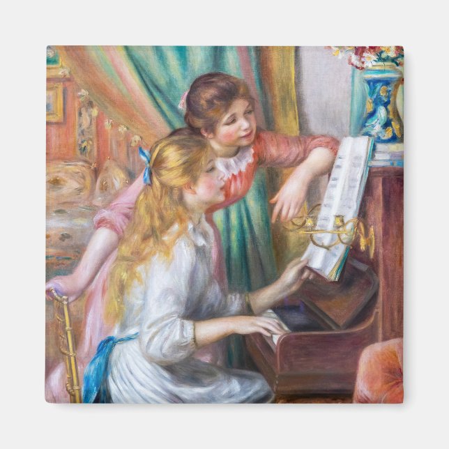 Aimant Pierre Auguste Renoir - Jeunes filles au piano (Devant)