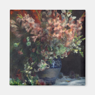 Aimant Pierre-Auguste Renoir Vintage Gladioli dans un Vas