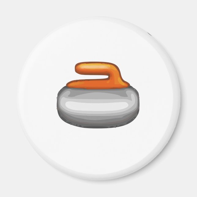 Aimant Pierre de curling Emoji (Devant)