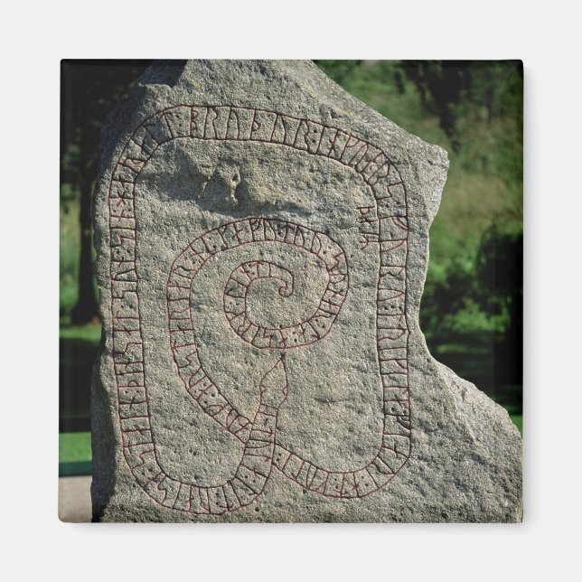 Aimant Pierre de rune devant le château de Gripsholm (Devant)