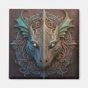 Aimant Pierre médiévale Gargoyle Dragon Carturage