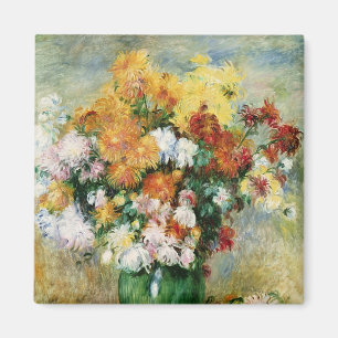 Aimant Pierre un bouquet de Renoir   des chrysanthèmes