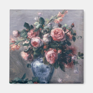Aimant Pierre un vase à Renoir   de roses
