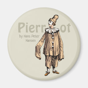 Aimant Pierrot de Hans Peter Hansen CC0235 Fridge art