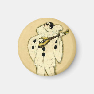 Aimant Pierrot Sérénade un Croissant de Lune par Sophia C