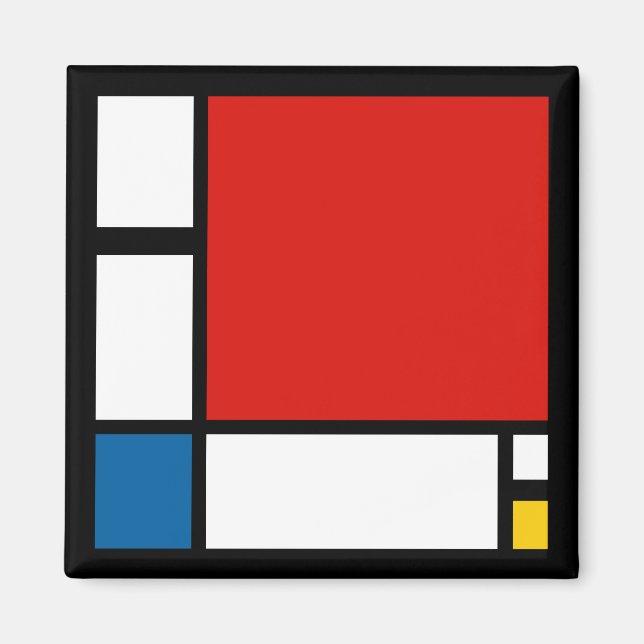 Aimant Piet Mondrian, Composition ii (Devant)
