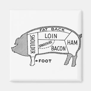 Aimant Pig de graphique à boucher