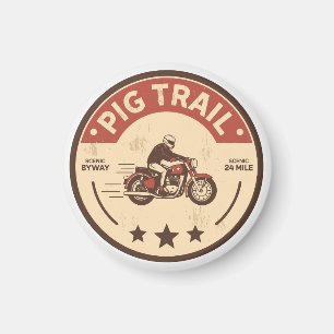 Aimant Pig Trail Scenic Byway arkansas cadeaux moto