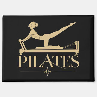 Aimant Pilates Reformer Beige et Noir