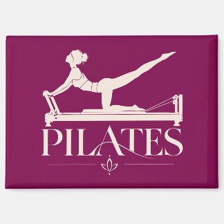 Aimant Pilates Reformer Vin et Rose Pâle