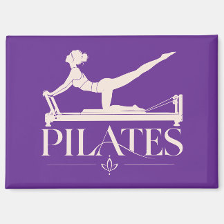 Aimant Pilates Reformer Violet et Rose Pâle