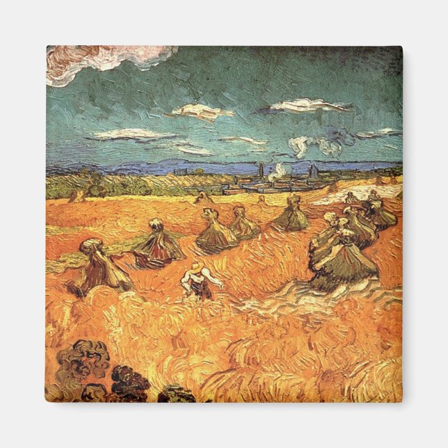 Aimant Pile de blé avec faucheuse (Devant)