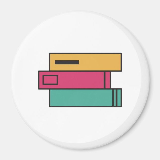 Aimant pile de livres (Devant)