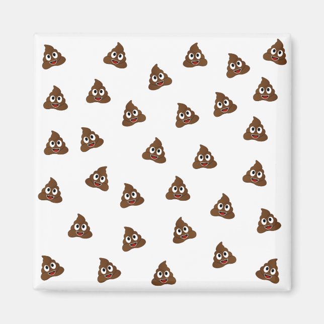 Aimant Pile de Poo emoji souriants poops (Devant)
