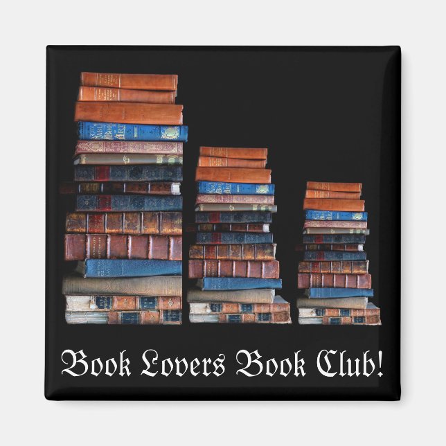 Aimant Pile vintage d'anciens livres (Devant)