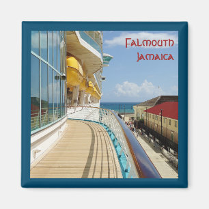 Aimant Pilier de croisière de Falmouth encadré