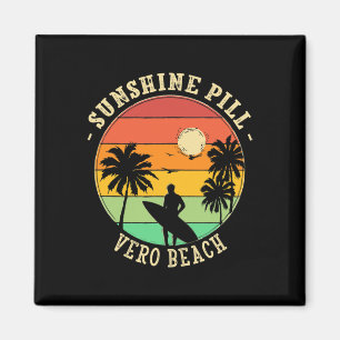 Aimant Pillule de soleil Vero Beach Eté Floride Tropical