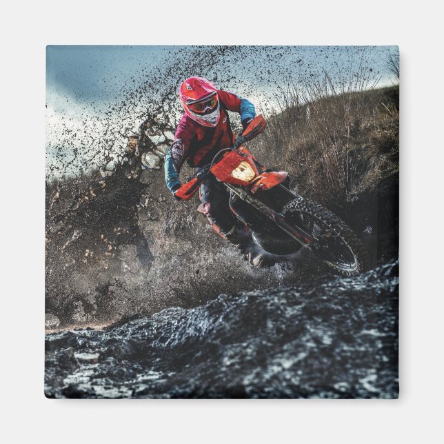 Aimant Pilote de vélo droit jetez l'oreiller (Devant)