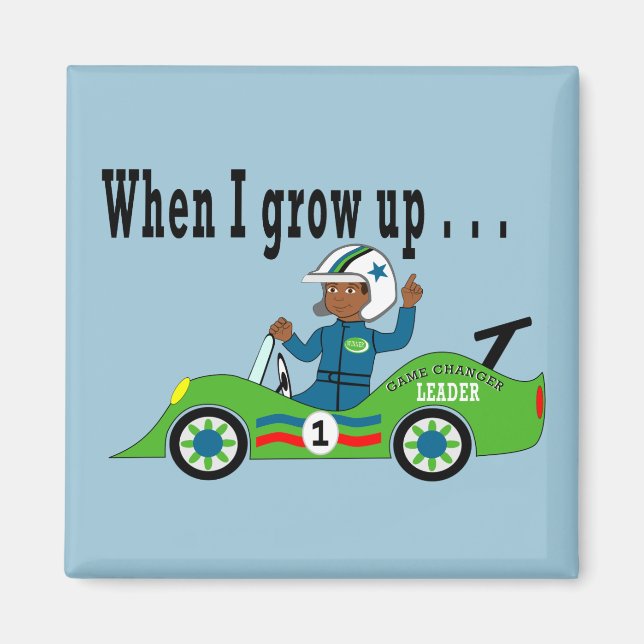 Aimant Pilote de voiture de course magnétique (Devant)