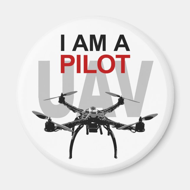 Aimant Pilote Quadcopter UAV Quadpilot (Devant)