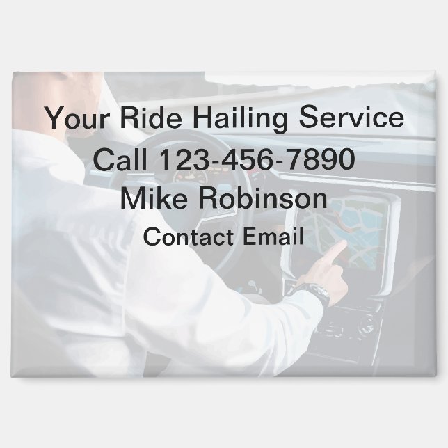 Aimant Pilote Uber de haute qualité promotionnel (Recto)