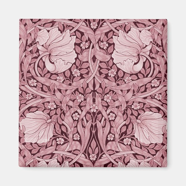Aimant Pimpernel Maroon, William Morris (Devant)