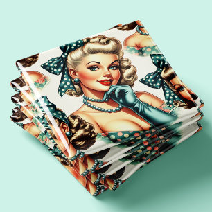 Aimant Pin-up classique mignon rétro