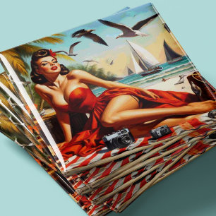 Aimant Pinceau classique de beauté Vintage