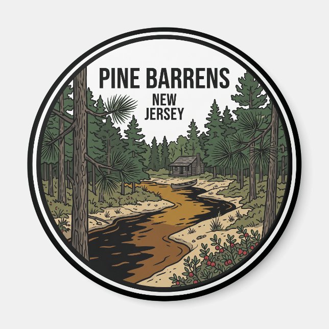 Aimant Pine Barrens États-Unis (Devant)