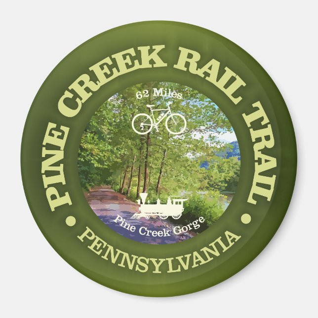 Aimant Pine Creek Rail Trail (cyclisme c) (Devant)