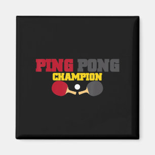 Aimant Ping Pong Champion Amusant Table Cute Tennis Cadea