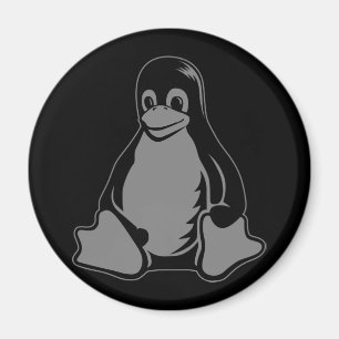 Aimant Pingouin de Tux - (Linux, Open Source, Copyleft,