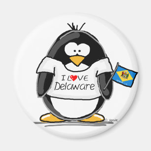 Aimant Pingouin du Delaware