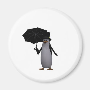 Aimant pingouin et parapluie