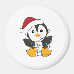 Aimant Pingouin Noël Neige Animaux d'hiver Pingouins