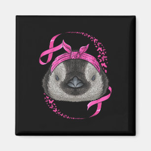 Aimant Pingouin Sensibilisation au cancer du sein Pink By