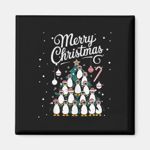 Aimant Pingouin Xmas Arbre de Noël Pingouin Joyeux Ch