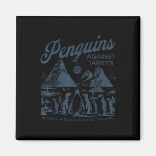 Aimant Pingouins amusants contre les tarifs douaniers Hea