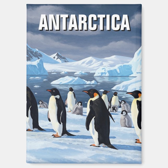 Aimant Pingouins en Antarctique (Recto)