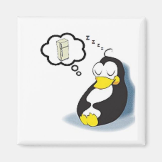 Aimant Pinguim sonhando com a geladeira (Devant)