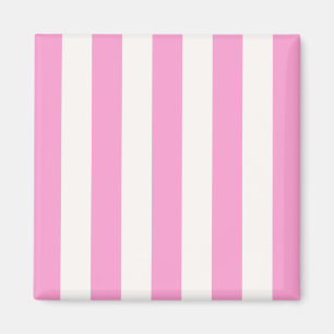 Aimant Pink and White Extra Large Stripe