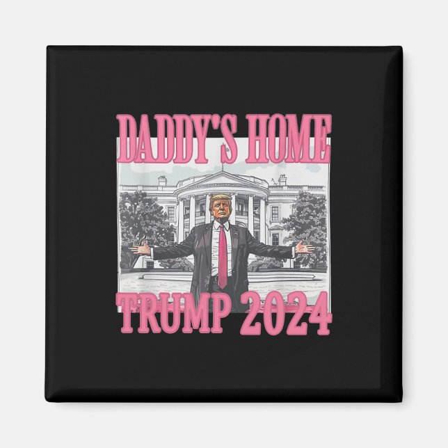 Aimant Pink Daddys Accueil Trump 2024 (Devant)