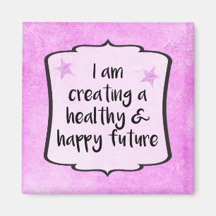 Aimant Pink Diet Fitness WeightLoss Quote de succès