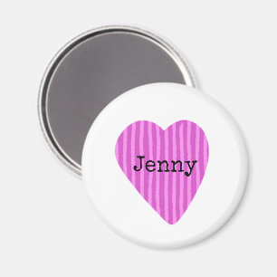 Aimant Pink Heart Art Kids NOM Famille Arbre Amusant