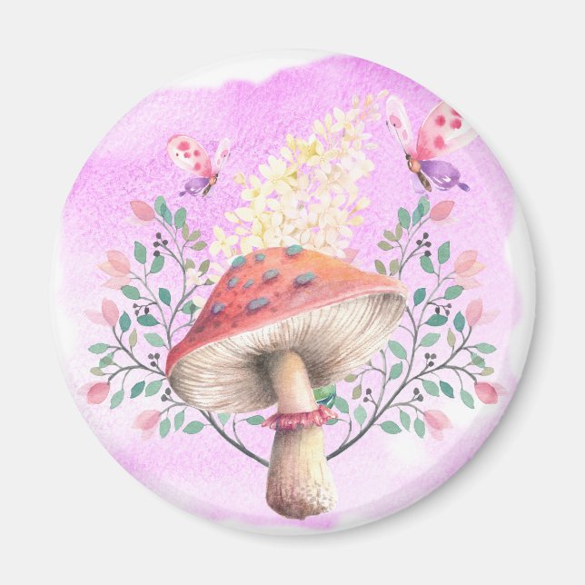 Aimant Pink Imaginaire Garden Print (Devant)