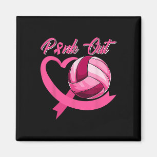 Aimant Pink Out Cancer Du Sein Pink Ribbon Coeur Et Volle